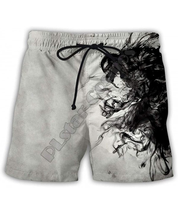 Drawstring Elastic Waist Surfing Beach Board Shorts Ahegao Men Swim Trunk - A-03 - CI18WNLZRK8 $15.30-Board Shorts