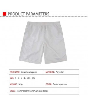 Men's Summer Beach Shorts Board Swim Trunks with Pockets Sports Shorts - Retro Surf - C5196WWTKT2 $8.33-Briefs