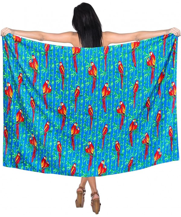 Women's Plus Size Swimwear Pareo Sarong Bikini Coverups Tie Full Long M - Blue_o251 - CD1820GK0CQ $13.20-Cover-Ups