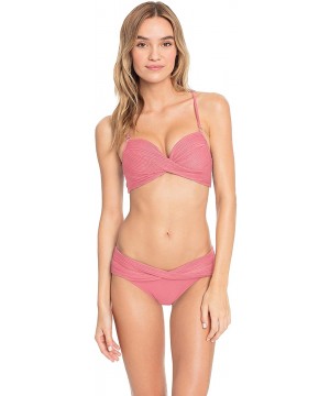 Women's Lily Sash Hipster Bikini Bottom - Pink Lemonade - C618N9YX9I7 $47.58-Bottoms