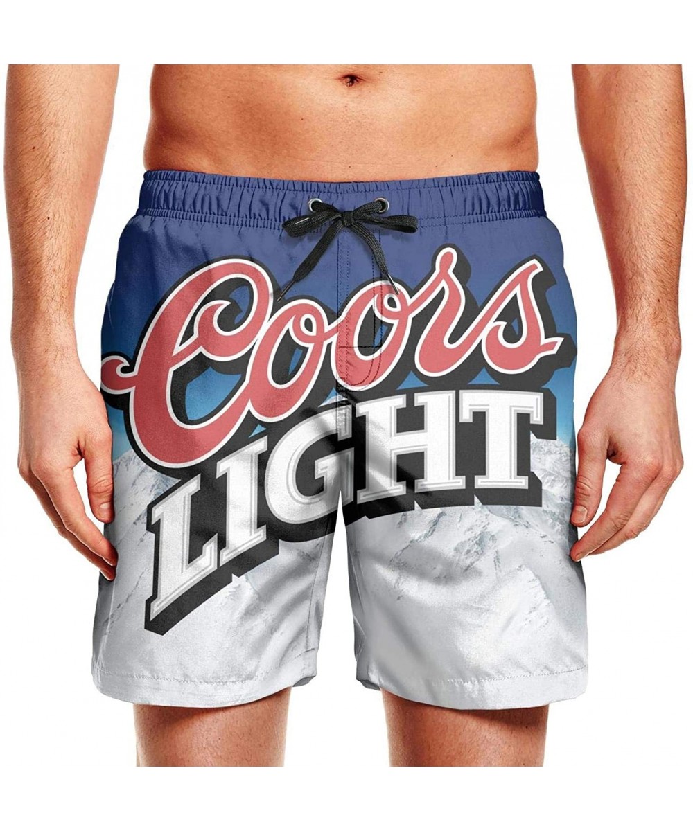 Coors-Light-Good-Beer- Men's Swimming Trunks Summer Fashion Beach Shorts Swim - Coors Light Good - CT197224WSX $31.82-Trunks