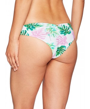 Women's Flamingo Basic Ruched Bikini Bottom Teeny Swimsuit - Mingos - CE180OANS4Q $31.76-Bottoms