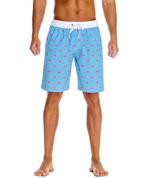 Men's Swim Trunks Water Sport Printed Quick Dry Drawsting - Firebird - CQ18DAECXKQ $21.72-Board Shorts