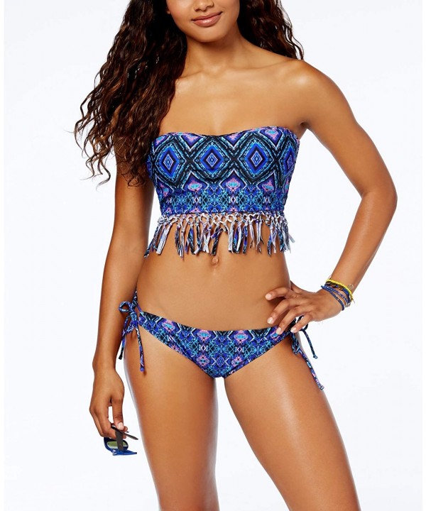 in Your Dreams Tribal Side-Tie Bikini Bottoms (Black- S) - C818RWG7U2S $15.90-Tankinis