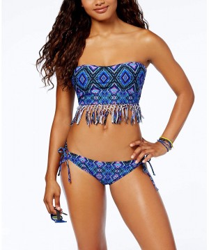 in Your Dreams Tribal Side-Tie Bikini Bottoms (Black- S) - C818RWG7U2S $15.90-Tankinis