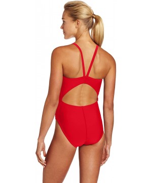 Women's Xtra Life Lycra One-Piece Swimsuit - Red - CY112UB4UUZ $27.75-Racing