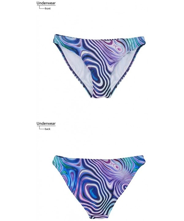 Sexy Scrunch Butt Bikini Two Piece Cheeky Bottom Weed Pot Leaf Marijuana - Color9 - CF18CLY2ZS3 $18.34-Sets