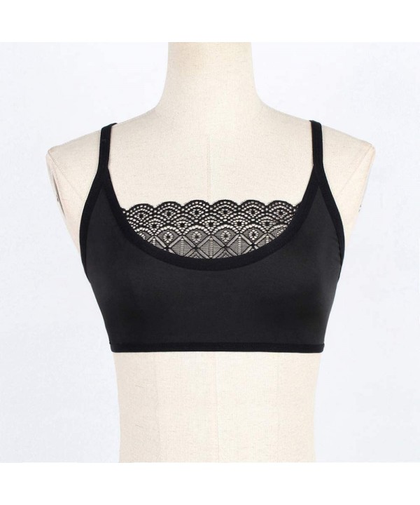 Sexy Women Elastic Cage Bra Lace Camisole Tank Tops Bra Bustier - Black - C2195KU4S90 $8.13-Board Shorts