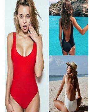 Women Two Piece Swimsuit High Waisted Off Shoulder Ruffled Bikini Set - A-red - CL194G2LM23 $18.26-Bottoms