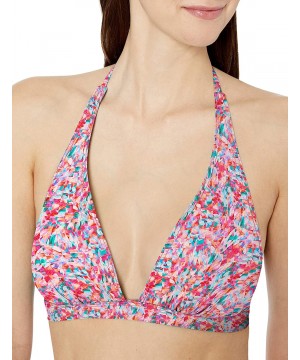 Women's Halle Plunge Halter Bikini Top Swimsuit - Kaleidoscope - CV18GW985CE $24.11-Tops