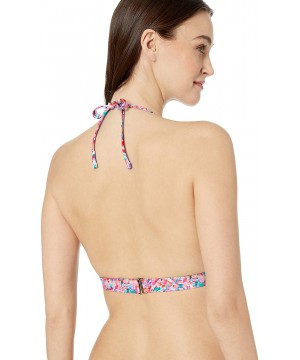 Women's Halle Plunge Halter Bikini Top Swimsuit - Kaleidoscope - CV18GW985CE $24.11-Tops