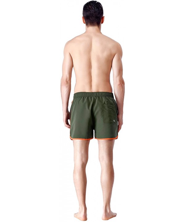 Men's Swim Trunks - Armygreen - CX18QD3G2KC $7.98-Trunks