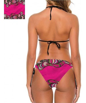 Bikini Set Trippy Art- Creepy Octopus Triangles Comfortable and Sexy - Multi 15-two-piece Swimsuit - CM19E77667K $34.95-Bottoms