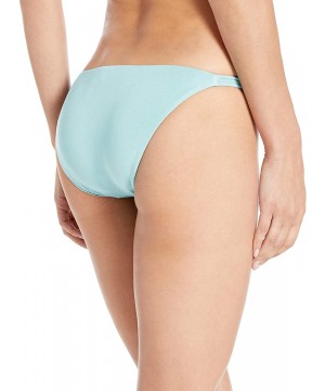 Women's Strappy Side Hipster Solid Color Bikini Bottom - Aqua - CG18SELOL5I $21.21-Tankinis