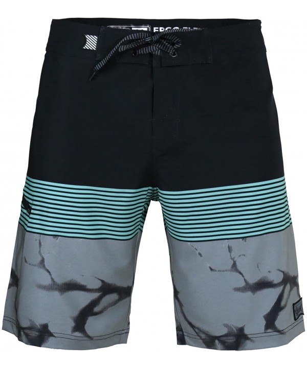 Men's Beach Vacation Swimwear Board Shorts - Marbelized-gray - CA18EYL4Y4Y $19.11-Board Shorts