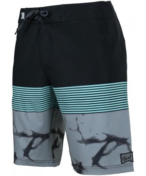 Men's Beach Vacation Swimwear Board Shorts - Marbelized-gray - CA18EYL4Y4Y $19.11-Board Shorts