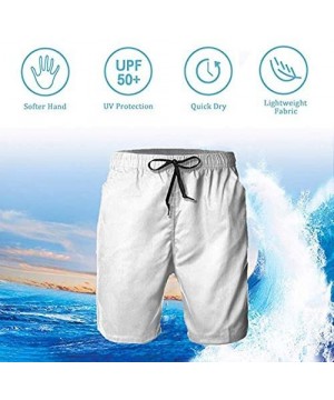 Men's Swim Trunks Ripped Sofa Cute Giraffe Surfing Beach Board Shorts Swimwear - White - CR18WEYO2RH $25.38-Board Shorts