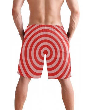 Mens Swim Trunks Tropical Fruit Pineapple Beach Board Shorts - Red Target - C818NX8W3Q8 $20.45-Board Shorts