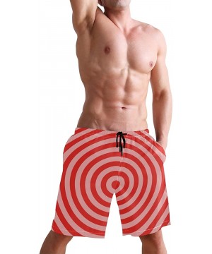 Mens Swim Trunks Tropical Fruit Pineapple Beach Board Shorts - Red Target - C818NX8W3Q8 $20.45-Board Shorts