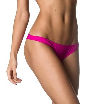 Coqueta Sweet Heart Brazilian Bikini Bottom Hipster Swimsuit BLUERAY - Fuchsia - CT129X9I7Z5 $19.67-Bottoms