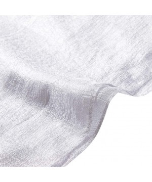 Womens Scarf Shawl Fashion Lightweight Soft Large Swim Cover up Thin Scarf Head Wrap - 00 Silver - CF18I8DZDL7 $12.22-Cover-Ups