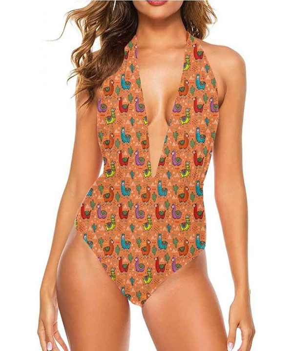 Backless Thong Bikini Colored Travel Suitcase Fits All Different Body Types - Multi 23 - C919CA408E2 $45.51-Cover-Ups