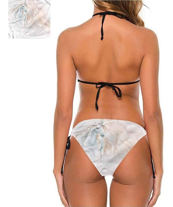 Triangle Bikini Bathing Suits Horse- s Racing Horses Equine Sexy- and Classy - Multi 09-two-piece Swimsuit - CV19E7DUH4A $24....