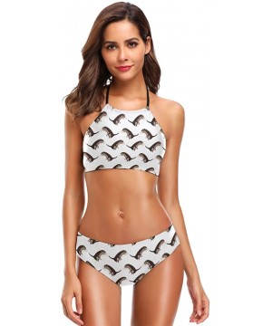 It is Okay to Be Narwhal Women's Sexy Bikini Bathing Suits Set Swimwear Beachwear - Little Cute Otter - CB18M4U6G3M $29.22-Sets