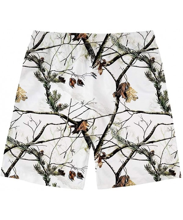 Mens World Map Swim Trunks Quick Dry Summer Surf Beach Shorts with Pocket Drawstring - White Realtree Camo - C318QME07U7 $33....