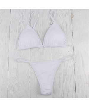 Swimsuits for Women Plus Size- Womens Tummy Control Swimwear Padded Bra Swimsuit Two Piece Bathing Suit - White - CC196EYYCDD...