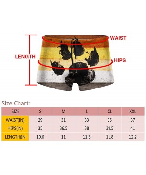 Gay Flag Bear Paw Men Swimwear Basic Long Swim Boxer Trunks Board Shorts Swimsuits - CF18X03L78K $18.72-Briefs