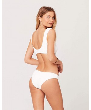 Clearwater Texture Sandy Bikini Bottom in White | Size XS - White - CM18QQOXKDO $39.31-Tankinis