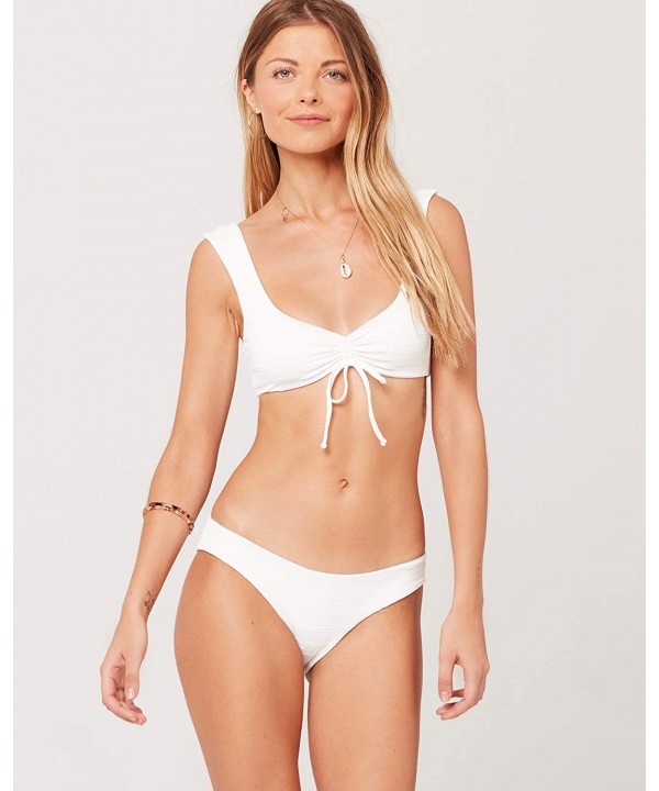 Clearwater Texture Sandy Bikini Bottom in White | Size XS - White - CM18QQOXKDO $39.31-Tankinis