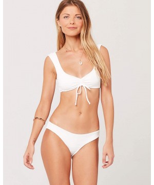 Clearwater Texture Sandy Bikini Bottom in White | Size XS - White - CM18QQOXKDO $39.31-Tankinis