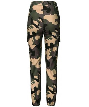 Women Summer Modal Camouflage Sports Fitness Yoga Leisure Cargo Pants - Camo Pant-green - CC18S6N53N6 $22.17-Cover-Ups