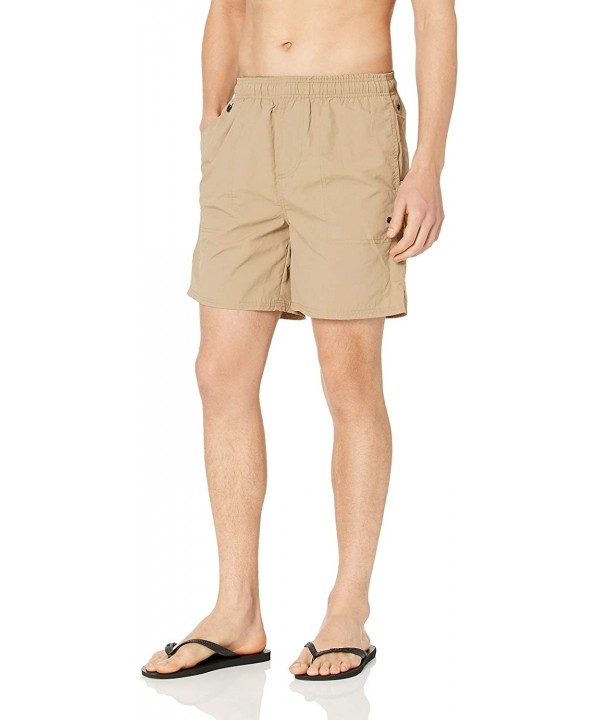 Men's Explorer Hybrid Swim Short - Khaki Moon - C2180Q4T9HQ $19.58-Trunks