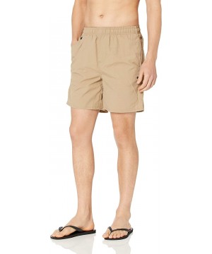 Men's Explorer Hybrid Swim Short - Khaki Moon - C2180Q4T9HQ $19.58-Trunks