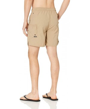 Men's Explorer Hybrid Swim Short - Khaki Moon - C2180Q4T9HQ $19.58-Trunks