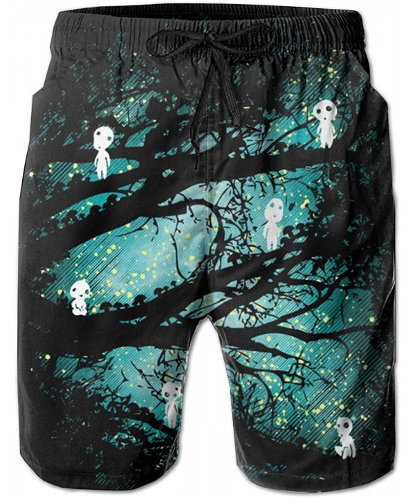 Princess Mononoke Spirits Mans Quick Dry Beach Boardshort Sports Swim Trunk - Princess Mononoke Spirits - CR197CTE0WK $26.69-...