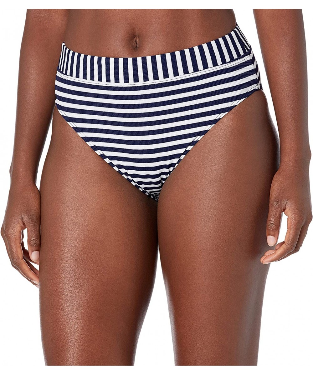 Women's Never Enough Hi Leg Pant - Navy - CP193ZUH4QD $52.44-Tankinis