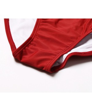 Women's Plus Size Bathing Suit Strappy High Waist Bikini Swimsuit M-XXXL - Red - CE189UGKR3X $22.16-Sets