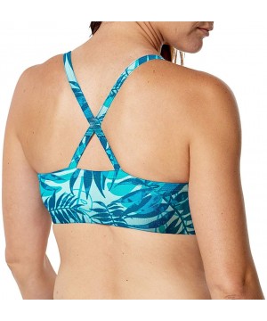 UPF 50+ Women's Swim Bra - Caribbean Palms - C6199QD0MCX $27.91-Racing