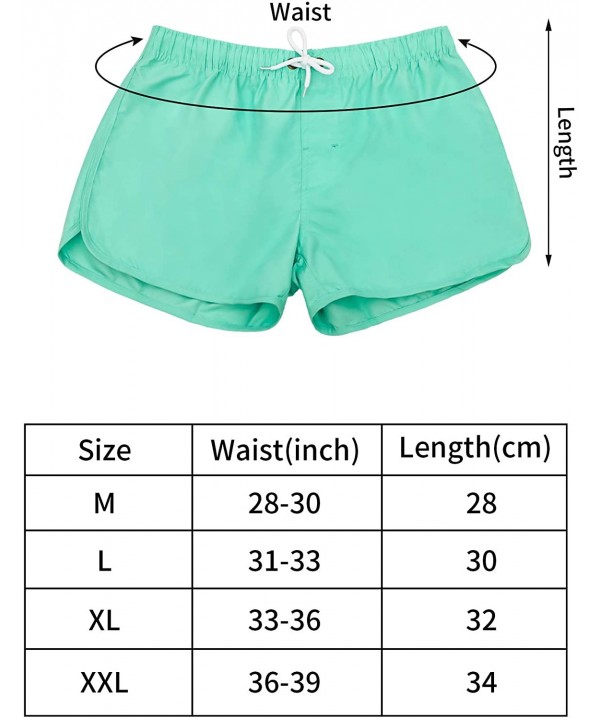 Mens Swim Trunks Quick-Drying Swim Shorts Boys Board Shorts with Mesh Lining for Summer Beach Wearing - Green - CI18UYIAYNS $...