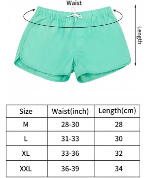 Mens Swim Trunks Quick-Drying Swim Shorts Boys Board Shorts with Mesh Lining for Summer Beach Wearing - Green - CI18UYIAYNS $...