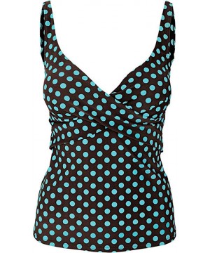 Summer Women Plus Size Printed Tankini Swimwear Swimsuit Bathing Suit - 9311dark - C918UI0QCGU $22.42-One-Pieces