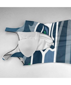 Women's Seattle Seahawks Athletic Training Backless One Piece Swimsuit Swimwear Bathing Suit - Seattle Seahawks - CP196SKU4EN...