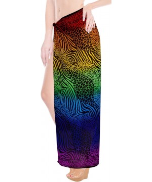 Women's Swimsuit Cover Up Beach Wrap Skirt Hawaiian Sarongs Full Long D - Multi_z107 - CZ193H54WOR $16.68-Cover-Ups