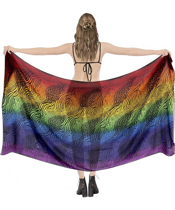 Women's Swimsuit Cover Up Beach Wrap Skirt Hawaiian Sarongs Full Long D - Multi_z107 - CZ193H54WOR $16.68-Cover-Ups