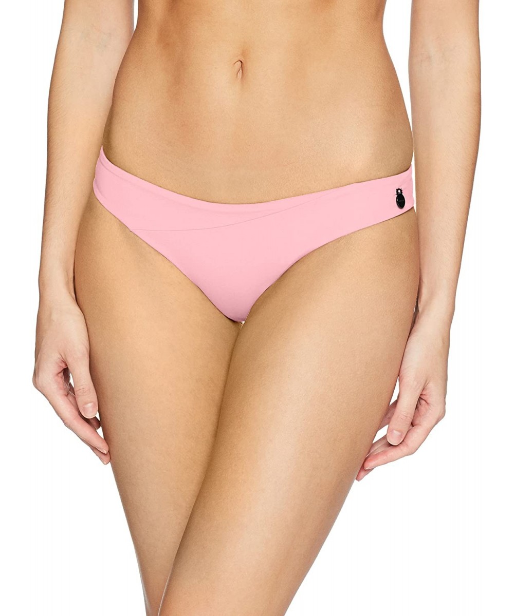 Women's Junior's Simply Seamless Mini Bikini Bottom - Petal Pink - C0186NSI35C $22.80-Tankinis