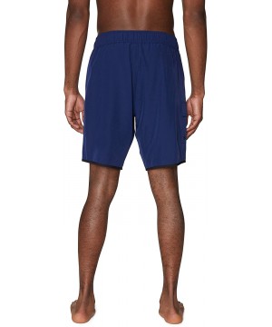 Men's 9" Cargo Hybrid Board Short - Navy - CR193O5QS2R $15.17-Board Shorts